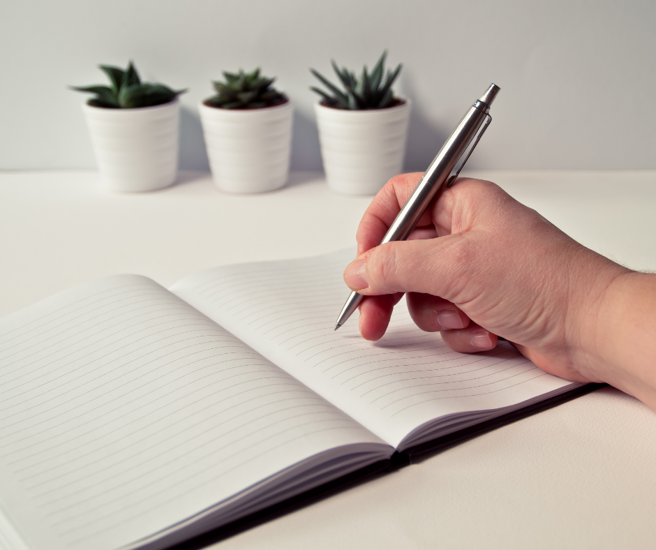 an empty notebook